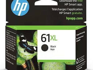 حبر أسود عالي الإنتاجية HP 61XL أصلي | يعمل مع DeskJet 1000 ، 1010 ، 1050 ، 1510 ، 2050 ، 2510 ، 2540 ، 3000 ، 3050 ، 3510 ؛ ENVY 4500 ، 5530 ؛ سلسلة OfficeJet 2620 ، 4630 | مؤهل للحبر الفوري | CH563WN