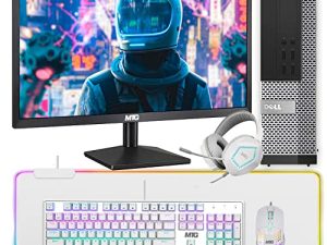 جهاز كمبيوتر Dell OptiPlex للكمبيوتر المكتبي ، معالج Intel Core i5 الجيل الثالث 3.2 جيجاهرتز ، ذاكرة وصول عشوائي 16 جيجابايت ، محرك أقراص ثابتة 2 تيرابايت ، شاشة LED جديدة MTG مقاس 24 بوصة ، مجموعة ألعاب MTG ، WiFi ، Windows 10 Pro (تم تجديده)
