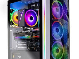 جهاز كمبيوتر سطح المكتب للألعاب Skytech Chronos - Intel Core i7 12700K 3.6 جيجاهرتز ، NVIDIA RTX 3080 ، 1 تيرابايت NVME SSD ، 32 جيجابايت DDR5 RAM RGB ، 850 واط ذهبي PSU ، 360 مم AIO ، 11AC Wi-Fi ، Windows 11 Home 64 بت