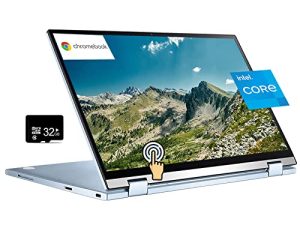 ASUS 2022 Chromebook Flip 14 "FHD 2-in-1 Touchscreen Laptop for Home and Student، Intel Core M3-8100Y، 8GB RAM 64GB eMMC + 32GB SD Card، Intel HD Graphic، Webcam، Chrome OS