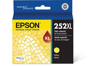 خرطوشة حبر صفراء عالية السعة EPSON T252 DURABrite Ultra (T252XL420-S) لطابعات Epson WorkForce المحددة