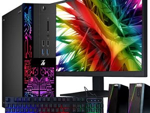 كمبيوتر سطح المكتب للكمبيوتر ، Intel Core i5-6500 ، TechMagnet Siwa 6 ، ذاكرة وصول عشوائي 16 جيجابايت ، 240 جيجابايت SSD (تمهيد سريع) ، 1 تيرابايت HDD ، شاشة 22 بوصة ، كاميرا ويب 1080P ، ماوس لوحة مفاتيح مكبر صوت RGB ، Windows 10 Professional (متجدد)
