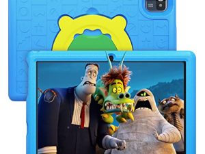 جهاز لوحي للأطفال مقاس 10 بوصات ، جهاز لوحي Android 10.0 للأطفال بشاشة عرض 1280 * 800 ، 6000 مللي أمبير في الساعة ، تابلت تعلم للرقابة الأبوية مثبت مسبقًا على كيدوز ، 32 جيجا بايت ROM رباعي النواة ، جراب مقاوم للأطفال بتقنية البلوتوث والواي فاي ، أزرق
