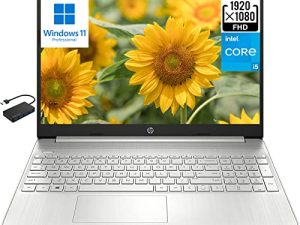 [Windows 11 Pro] HP 15 15.6 "FHD كمبيوتر محمول للأعمال ، الجيل الحادي عشر Intel 4-core i5-1135G7 (Beat i7-1160G7) ، 16GB RAM 512GB PCIe SSD ، Intel Iris Xe Graphics ، لوحة مفاتيح رقمية ، BT 5.2 ، HDMI ، w /مَركَز
