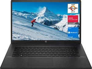 [Windows 11 Home] أحدث كمبيوتر محمول HP 17 ، شاشة 17.3 بوصة HD + ، معالج AMD Athlon Gold 3150U ، ذاكرة وصول عشوائي DDR4 سعة 16 جيجا بايت ، 512 جيجا بايت PCIe SSD ، Wi-Fi ، كاميرا ويب ، Zoom Meeting ، HDMI ، أسود