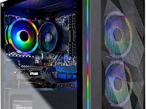 جهاز كمبيوتر سطح المكتب للألعاب Skytech Chronos Mini - AMD Ryzen 5 3600 3.6 جيجاهرتز ، GTX 1660 Super 6G ، 16 جيجابايت DDR4 3000 ، 500 جيجابايت SSD ، AC WiFi ، Windows 10 Home 64 بت ، أسود