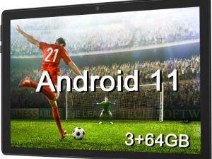 جهاز لوحي Android 10 بوصة ، جهاز لوحي Android 11.0 ، ذاكرة وصول عشوائي (RAM) 3 جيجا بايت ، ذاكرة وصول عشوائي (RAM) سعة 64 جيجا بايت ، 512 جيجا بايت قم بتوسيع جهاز Android اللوحي بكاميرا مزدوجة ، واي فاي ، بلوتوث ، 8000 مللي أمبير ، شاشة تعمل باللمس عالية الدقة ، معتمد من Google GMS