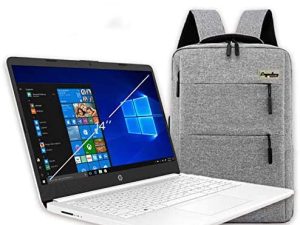 2020 HP 14 inch HD Laptop ، Intel Celeron N4020 up to 2.8 GHz ، 4GB DDR4 ، 64GB eMMC Storage ، WiFi 5 ، Webcam ، HDMI ، Windows 10 S / Legendary Accessories (Google Classroom أو Zoom) (أبيض)