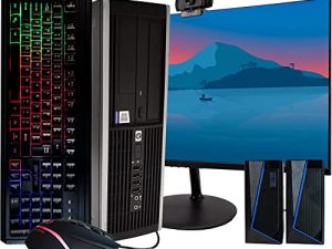 كمبيوتر مكتبي HP EliteDesk 8200 للأعمال - Intel i7 ، ذاكرة وصول عشوائي 16 جيجا بايت ، 500 جيجا بايت SSD ، Windows 10 Pro 64bit ، شاشة جديدة 24 بوصة ، حزمة إنتاجية RGB (متجددة)
