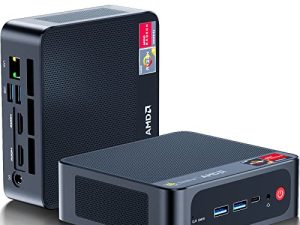 بيلينك ميني كمبيوتر ، AMD Ryzen 5 5600H 6 Core (حتى 4.2 جيجا هرتز) ، 32 جيجا بايت DDR4 RAM 500 جيجا بايت NVME M.2 SSD ، SER5 Pro كمبيوتر سطح المكتب الصغير يدعم 4K @ 60Hz إخراج / WiFi 6E / BT5.2 / ثنائي HDMI / النوع- C للألعاب / المكتب / المنزل