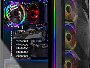 جهاز كمبيوتر سطح المكتب للألعاب Skytech Chronos - AMD Ryzen 7 3700X 3.6 جيجاهرتز ، RTX 3070 8 جيجابايت ، 16 جيجابايت DDR4 3200 ، 1 تيرابايت NVME ، 650 وات ذهبي PSU ، Windows 10 Home 64 بت ، أسود