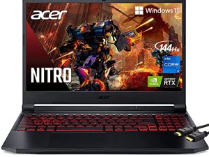 كمبيوتر محمول Acer Nitro 5 Premium للألعاب ، شاشة 15.6 بوصة FHD 144 هرتز IPS ، Nvidia GeForce RTX 3050 Ti 4GB GDDR6 ، 11th Intel 8-Core i7-11800H (Beat Ryzen 7 5800H) ، Windows 11 Home (32 جيجابايت | 1024 جيجابايت SSD)
