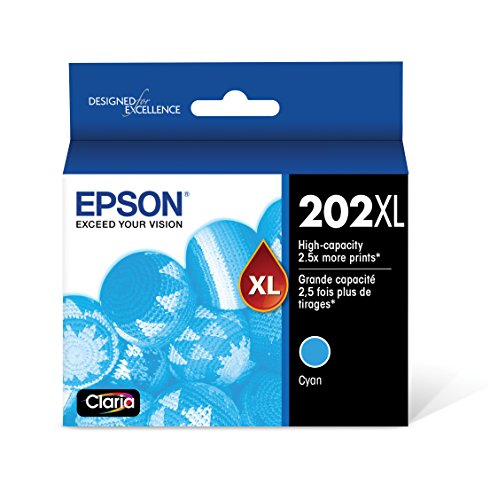 EPSON T202 Claria - خرطوشة حبر سماوية عالية السعة (T202XL220-S) لطابعات Epson Expression و WorkForce EPSON T202 Claria - خرطوشة حبر سماوية عالية السعة (T202XL220-S) لطابعات Epson Expression و WorkForce