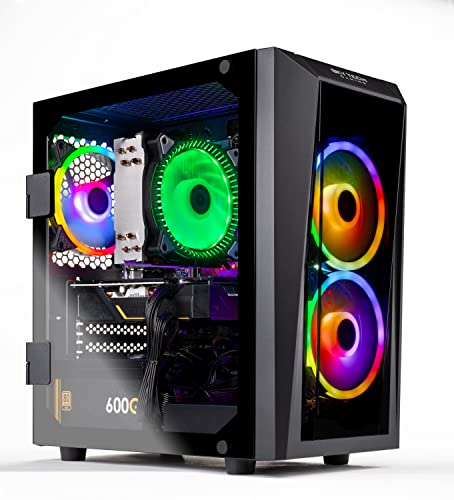 جهاز كمبيوتر سطح المكتب للألعاب Skytech Blaze II - Intel Core i3 10105F 3.7 جيجاهرتز و GTX 1650 و 500 جيجابايت SSD و 16 G DDR4 3200 و 600 وات ذهبي PSU و AC Wi-Fi و Windows 10 Home 64 بت جهاز كمبيوتر سطح المكتب للألعاب Skytech Blaze II - Intel Core i3 10105F 3.7 جيجاهرتز و GTX 1650 و 500 جيجابايت SSD و 16 G DDR4 3200 و 600 وات ذهبي PSU و AC Wi-Fi و Windows 10 Home 64 بت