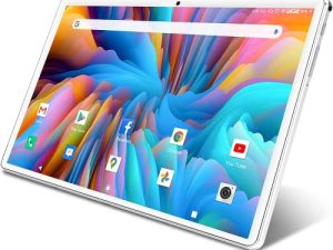 تابلت ZONKO اللوحي 10.1 بوصة بنظام Android مع 2GB + 32GB ، أجهزة لوحية للهاتف 3G وبطاقة SIM مزدوجة وكاميرا مزدوجة 2MP + 5MP ، معالج رباعي النواة ، شاشة HD 1280x800 IPS ، GPS ، FM (فضي)